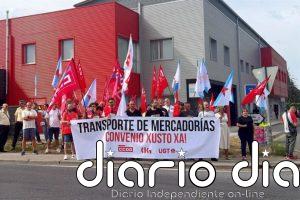 Personal del transporte de mercancías reclama en Santiago un "convenio provincial digno"