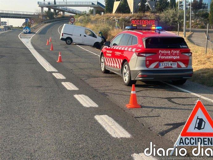 Policía Foral denuncia a dos hermanos en Tudela al dar ambos positivo en los controles tras un accidente