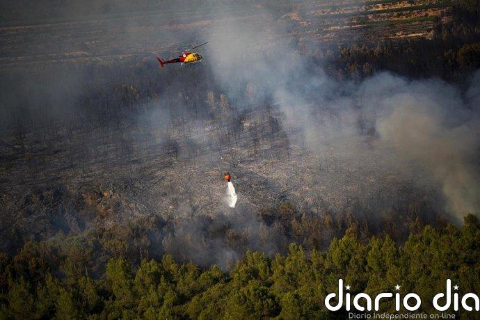 Protecció Civil mantiene activo el riesgo alto por incendio forestal, que será más elevado el lunes