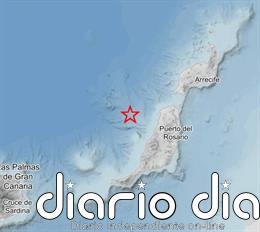 Registrado un terremoto de magnitud 3,2 al noroeste de Fuerteventura, sentido por la población