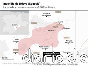 Regresan a casa los vecinos de 6 pueblos desalojados de Segovia pero permancen evacuados Berrocal y Carrascal