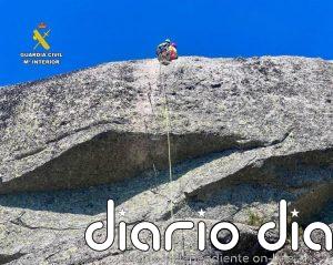 Rescatado un escalador que había quedado suspendido en la vía ferrata del Cancho de la Muela de La Garganta