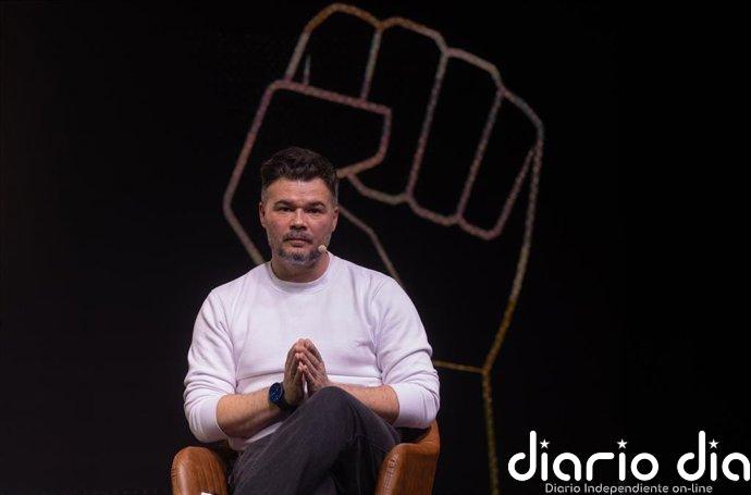 Rufián insiste en armar una opción de izquierda distinta de Sumar y liderada por soberanistas: "O al carajo"