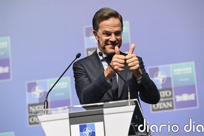 Rutte celebra que los aliados europeos y Canadá "ya rozan el 4%" de su PIB en gasto en defensa