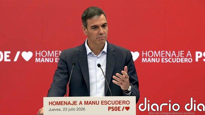 Sánchez recuerda la figura de Manuel Escudero como eje de la "transformación" del socialismo democrático
