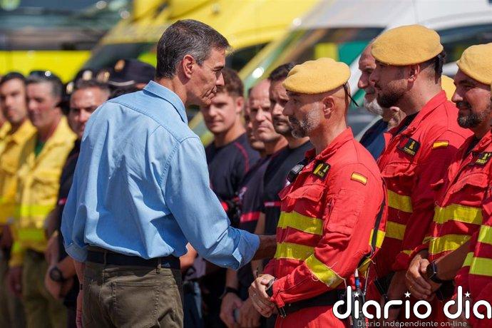 Sánchez vuelve a pedir un pacto de Estado contra el cambio climático tras el incendio mortal de Los Gallardos