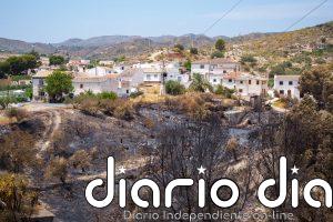 Sánchez y Moreno visitan este lunes zonas afectadas por el incendio forestal de Los Gallardos