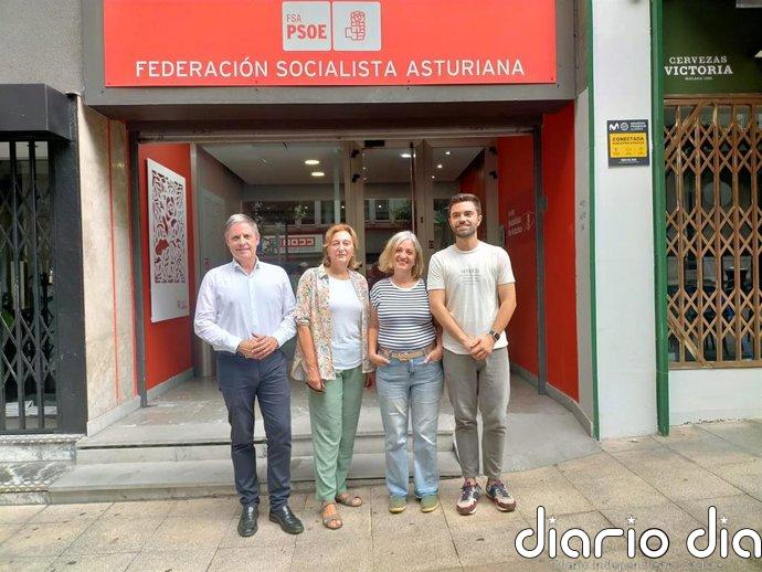 Sergio Llera, Enrique Rodríguez Nuño y Almudena Cueto obtienen los avales para las primarias del PSOE de Oviedo