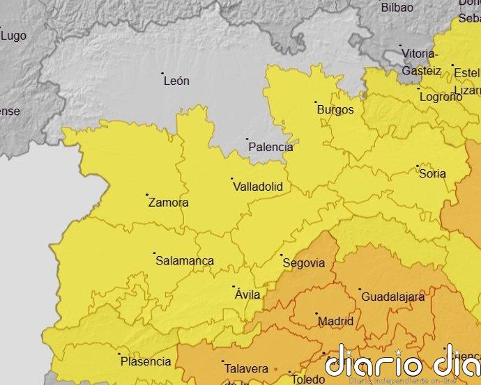 Siete provincias de CyL estarán en aviso amarillo este miércoles por temperaturas de hasta 37 grados