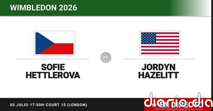 Sofie Hettlerova - Jordyn Hazelitt, en directo hoy: sigue el partido de Wimbledon Juniors, Girls