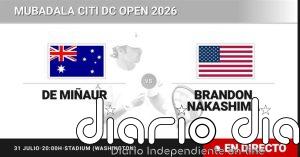 Taylor Fritz - Alex Michelsen, en directo hoy: sigue el partido de Mubadala Citi DC Open