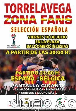 Torrelavega instalará una pantalla gigante para ver el partido de España en los cuartos de final del Mundial