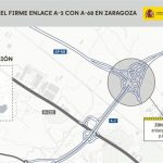 Transportes ejecuta obras en el enlace 318, entre la A-2 y la A-68, con cortes parciales de tráfico
