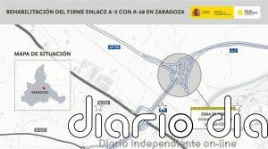 Transportes ejecuta obras en el enlace 318, entre la A-2 y la A-68, con cortes parciales de tráfico