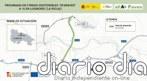 Transportes finaliza las obras de rehabilitación con firmes sostenibles de 5,2 kilómetros de la A-13 en Logroño