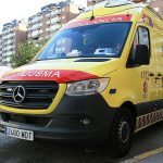 Un herido tras salirse de la vía y chocar contra una pared en Venta de Baños (Palencia)