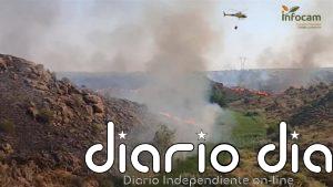 Un incendio en La Guardia quema ya unas 500 hectáreas mientras 25 medios continúan trabajando en la extinción