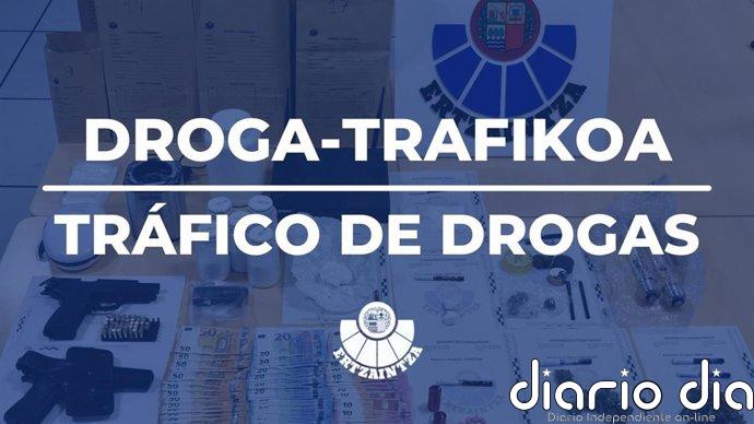 Una mujer detenida en Laudio (Álava) por tráfico de drogas cuando portaba más de medio kilogramo de speed