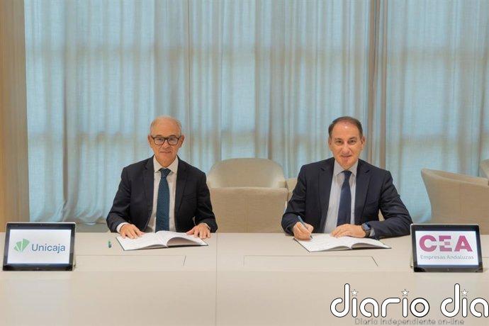 Unicaja y CEA renuevan su alianza para facilitar 1.000 millones de euros en financiación al tejido empresarial andaluz