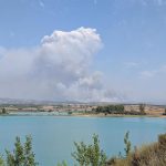 Vecinos de Uncastillo reciben un ES-ALERT para desalojar el municipio por el incendio de Orés