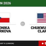 Veronika Sekerkova - Chukwumelije Clarke, en directo hoy: sigue el partido de Wimbledon Juniors, Girls