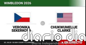 Veronika Sekerkova - Chukwumelije Clarke, en directo hoy: sigue el partido de Wimbledon Juniors, Girls
