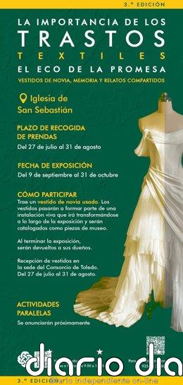 Vestidos de novia usados podrán entregarse en la sede del Consorcio de Toledo para incorporarse a una exposición