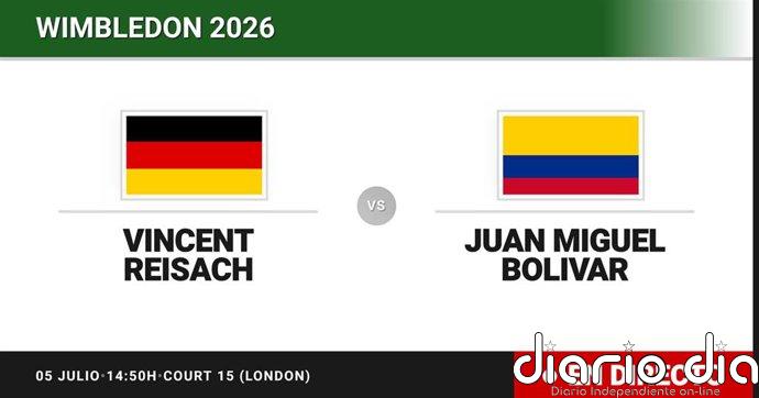 Vincent Reisach - Juan Miguel Bolivar, en directo hoy: sigue el partido de Wimbledon Juniors, Boys