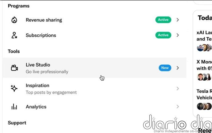 X lanza Live Studio para impulsar las transmisiones en directo de creadores de contenido