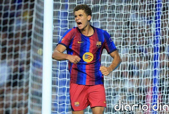 Abdelkarim acapara el primer amistoso del Barça