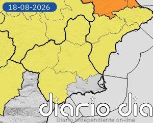 Aemet activa avisos amarillos por altas temperaturas de hasta 38 grados en gran parte de la Región de Murcia este martes