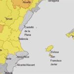 Aemet activa el aviso amarillo por calor en Valencia y por lluvias y tormentas en Castellón