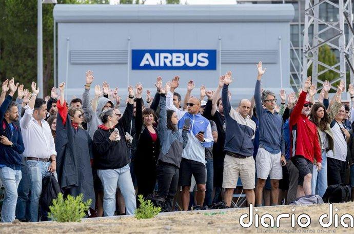 Airbus y los sindicatos mantienen posiciones distantes tras la reunión en el SIMA mientras continúan los paros