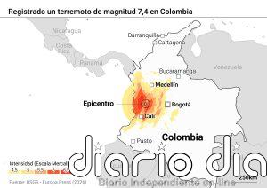 Al menos 20 muertos a causa del terremoto de magnitud 7,4 registrado en el noroeste de Colombia