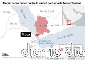 Al menos cuatro muertos por un ataque de los hutíes contra la ciudad portuaria de Moca, en el sur de Yemen