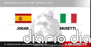 Alejandro Tabilo - Ben Shelton, en directo hoy: sigue el partido de Mubadala Citi DC Open