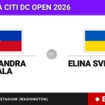 Alexandra Eala - Elina Svitolina, en directo hoy: sigue el partido de Mubadala Citi DC Open