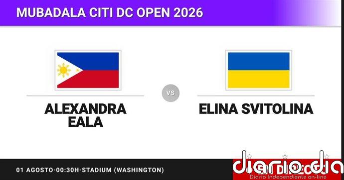 Alexandra Eala - Elina Svitolina, en directo hoy: sigue el partido de Mubadala Citi DC Open