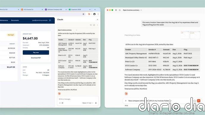 Anthropic integra Claude Cowork en el panel lateral de Chrome para hacer clics, escribir o navegar por el usuario