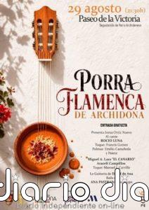 Archidona (Málaga) recupera el festival Porra Flamenca con actuaciones de Rocío Luna, 'El Canario' y Araceli Campillos