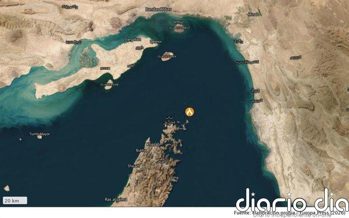 Atacado con un proyectil un barco de carga cerca de las costas de Omán, en el estrecho de Ormuz