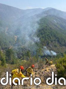 Aumentan a 244 los efectivos terrestres y a 24 los medios aéreos en el incendio de Pinofranqueado