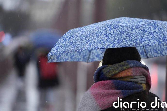 Aviso amarillo por lluvias y tormentas este sábado en gran parte de Navarra