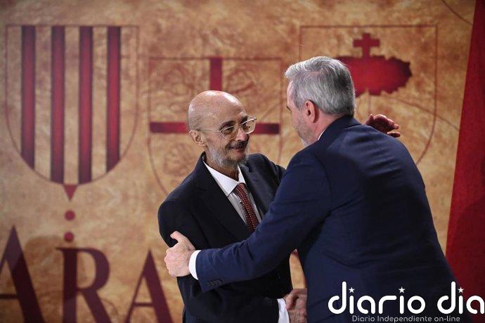 Azcón asegura que la huella de Lambán "forma ya parte de la historia de nuestra Comunidad"