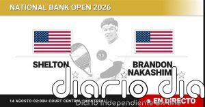 Ben Shelton - Brandon Nakashima, en directo hoy: sigue el partido de National Bank Open