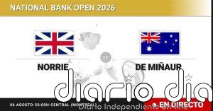 Cameron Norrie - Alex de Minaur, en directo hoy: sigue el partido de National Bank Open