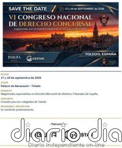 Cerca de un centenar de profesionales del derecho mercantil se darán cita en Toledo en IV Congreso de Derecho Concursal