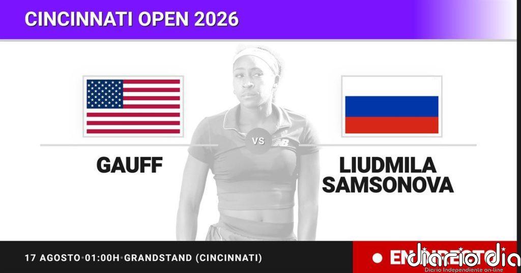 Coco Gauff - Liudmila Samsonova, en directo hoy: sigue el partido de Cincinnati Open