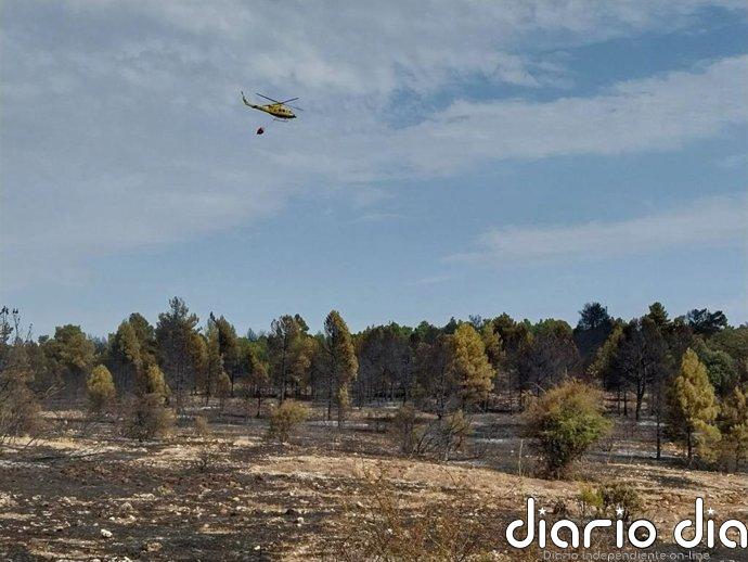 Controlado el incendio de El Recuenco (Guadalajara) tras arrasar unas 80 hectáreas