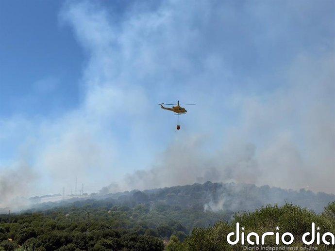 Controlado el incendio forestal en San Roque (Cádiz) que causó daños en una vivienda y obligó a evacuar 19 familias